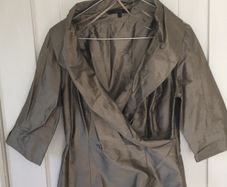 Coast 2 piece olive pencil skirt and Silk wrap