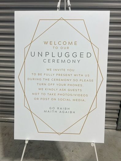 Wedding Poster Sign to Buy with Stand