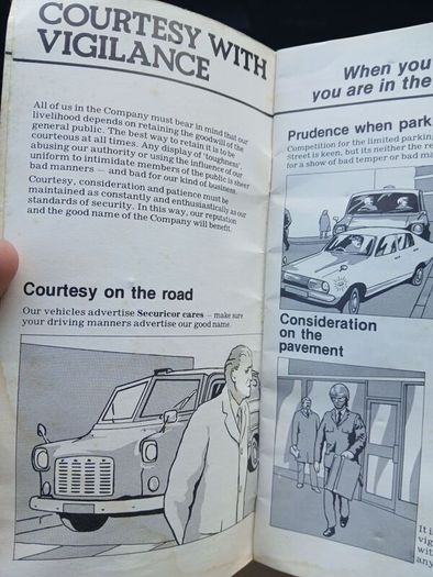 Vintage Securicor Manual