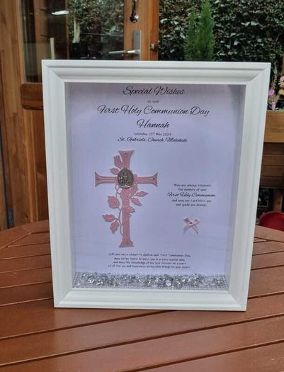 Communion 3D Personalised Memento Frame