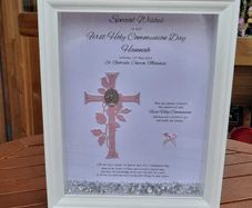 Communion 3D Personalised Memento Frame