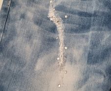 SIMPLY Chic Tie Dye denim jeans with diamante details Sz 40 L (Fit 10-12UK)