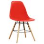 5 Piece Dining Set Plastic Red Image 7