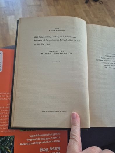 1sr Edition Religion without God by Fulton Sheen