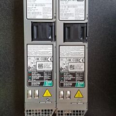 2x Dell 550W Server Power Supplies 80 PLUS Platinum (DP/N 0NCNFF / L550E-S1)