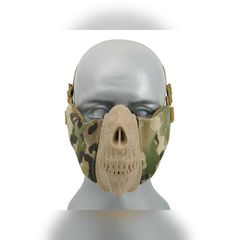 Airsoft - Half Face Skull Mask - Padded Multicam