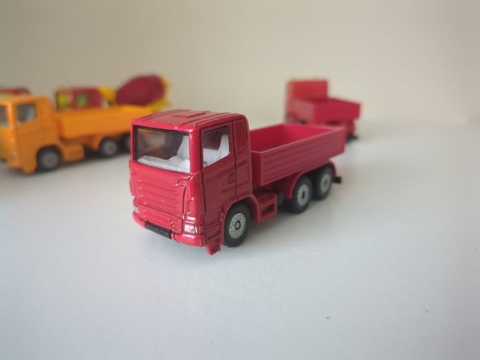 Set of 6 Vintage Siku Diecast Trucks
