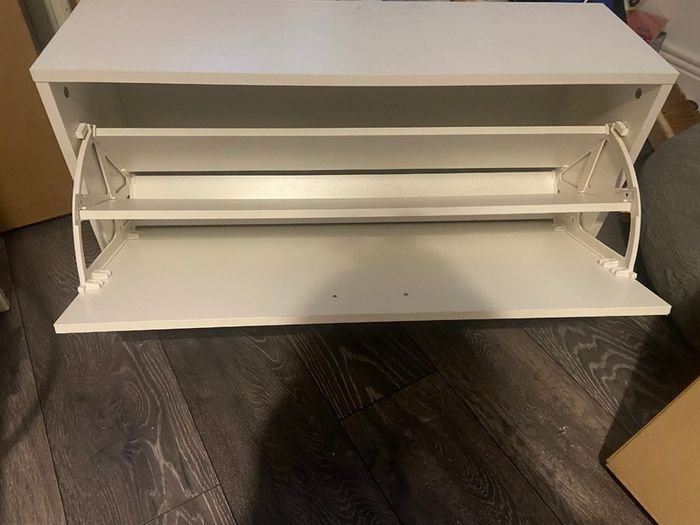Vidaxl Shoe Storage Bench White 80x24x45 Cm