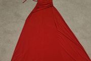 Red evening dress size 10