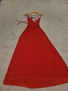 Red evening dress size 10