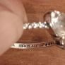 pandora sterling  silver hearts ring for sale Image 6
