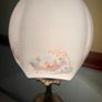 Antique / Vintage Brass Table Lamp with Frosted Glass Shade Image 5