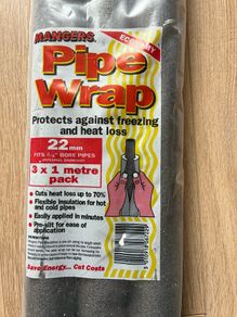 Pipe Wrap Insulation 3x1 meter pack