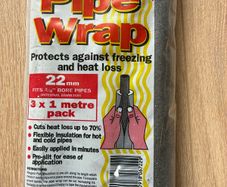 Pipe Wrap Insulation 3x1 meter pack