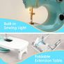 Sewing Machine, Small Sewing Machine with Extension Table, Manual sewing machine for Beginners, Adjustable 2 Speed with Sewing Kits, Best Gift for Kids Women Space Saver, DIY, Household and Travel (FREE POSTAGE) Image 5