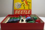Chad Valley Beetle Game c.1950s COMPLETE - Original Box - Black Beetle Set
