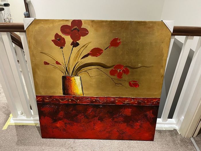 Red painting (flowers)