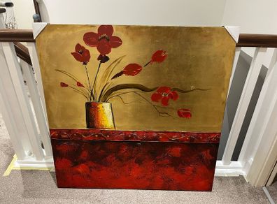 Red painting (flowers)