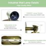 Wall lights / sconces (x 2) Antique Brass Image 2