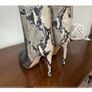 Authentic Paris Texas python snakeskin leather two tone ankle boots 100mm approx. Size 3 Image 4