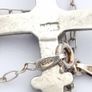 925 Silver Turquoise Accent Cross Necklace Image 4