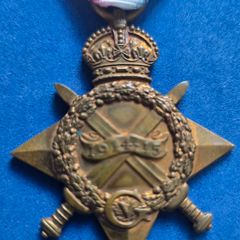 1915 Star to Canadian soldier