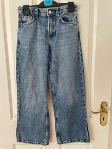 Girls Primark Wide Leg Jeans Age 9-10
