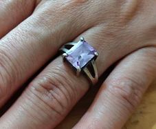 Sterling Silver Ring - Size N - Stamped for Silver (S75)