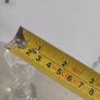 Vintage Crystal Bud Vase Diamond Cut 15.5cm Tall With Havey Base Work As Paper Wight. Image 3