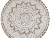 Area Rug Braided Jute Printed 150 cm Round