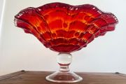 vintage art glass centre bowl