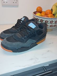 Nike Air Jordon 'Flight' 4RM black and starfish- Low profile Air Jordan's mens uk 9