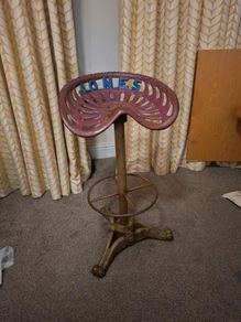 Vintage Authentic Jones Reaper Tractor Seat Bar Stool