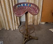 Vintage Authentic Jones Reaper Tractor Seat Bar Stool
