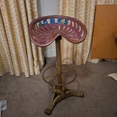 Vintage Authentic Jones Reaper Tractor Seat Bar Stool