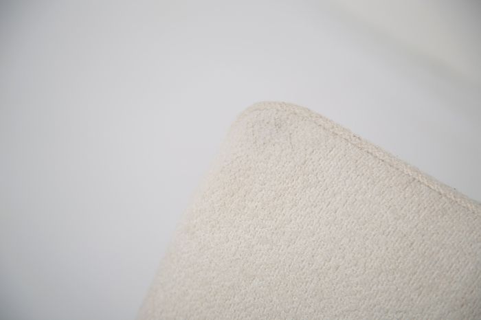Vintage Danish Teak and White Boucle Armchair by Grete Jalk, 1960s.