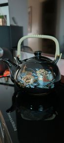 Traditional Chinese Porcelain Teapot - Vintage 80's - Peacock