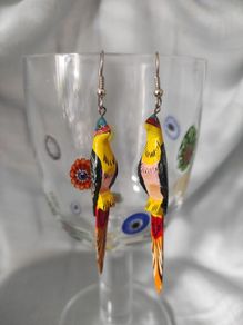 Vintage Parrot earrings