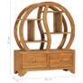 Cabinet with Yin Yang Shelf 68x26x83 cm Solid Teak Wood Image 8