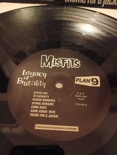 Misfits Legacy of brutality 1989 USA press rare
