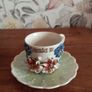Victorian Remember Me Ceramic Tea cup and saucer. Image 2