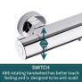 Thermostatic Shower Mixer,Wall Mounted Shower Mixer Bar,Shower Mixer Tap with Anti-Scald Control Valve, Chrome, Solid Brass Image 7