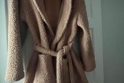 M&amp;S Fluffy Hooded Dressing Gown