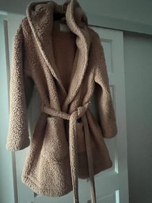 M&S Fluffy Hooded Dressing Gown