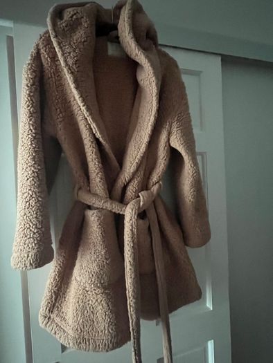 M&S Fluffy Hooded Dressing Gown