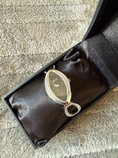 Brand new Seksy watch, silver and black