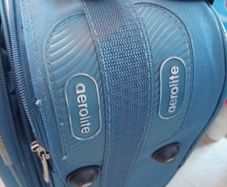 Aerolite blue cabin suitcase