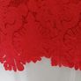 Ladies River Island Red Lace Mini Skirt Size 10 Image 4