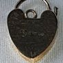 Pristine Vintage 9ct Gold Heart Padlock Charm Image 5