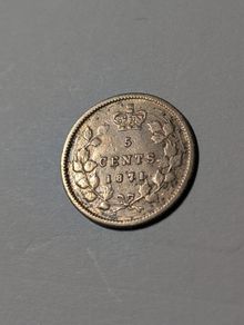 Canada silver 5 cent 1871.